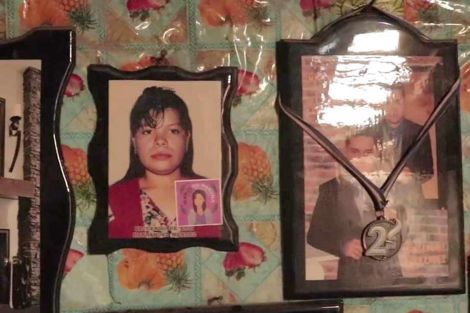 Fotografía de 'Manuela', en casa de sus familiares.