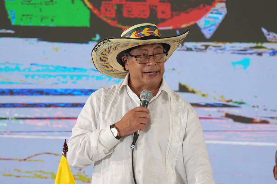 El presidente Gustavo Petro en Montelíbano, Córdoba.