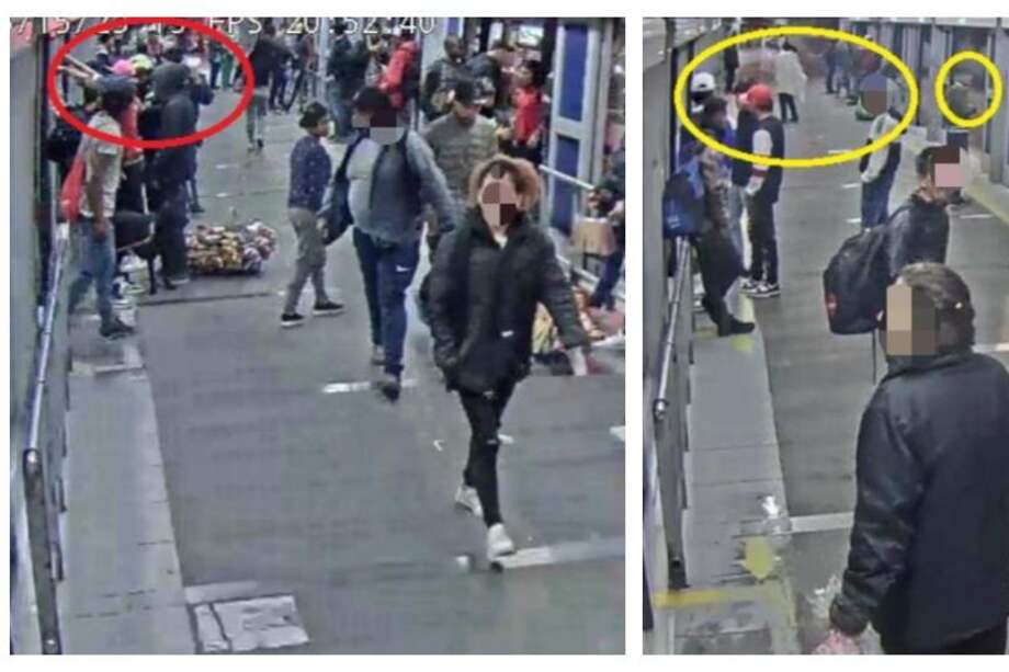 Imágenes de las bandas criminales ‘Los empujones’ y ‘Los 6 puntas’