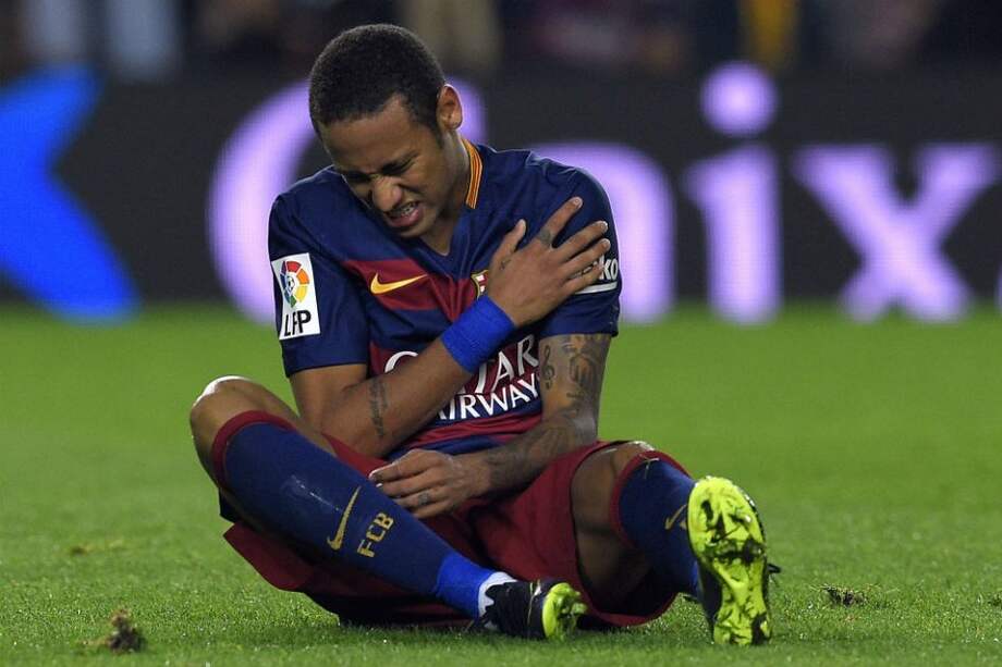 Neymar durante el último partido del Barcelona. Foto: AFP