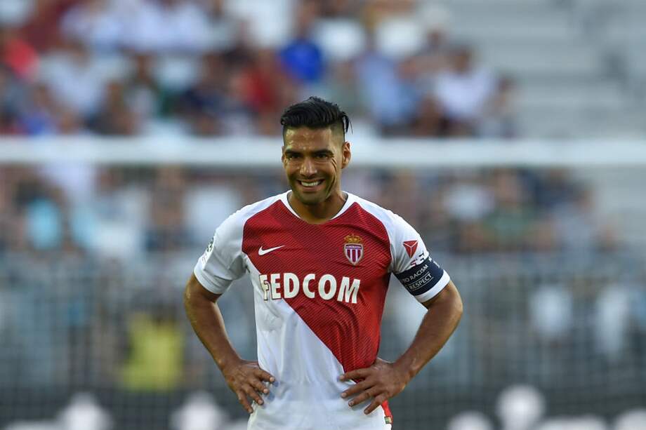 Radamel Falcao, delantero del Mónaco. / AFP