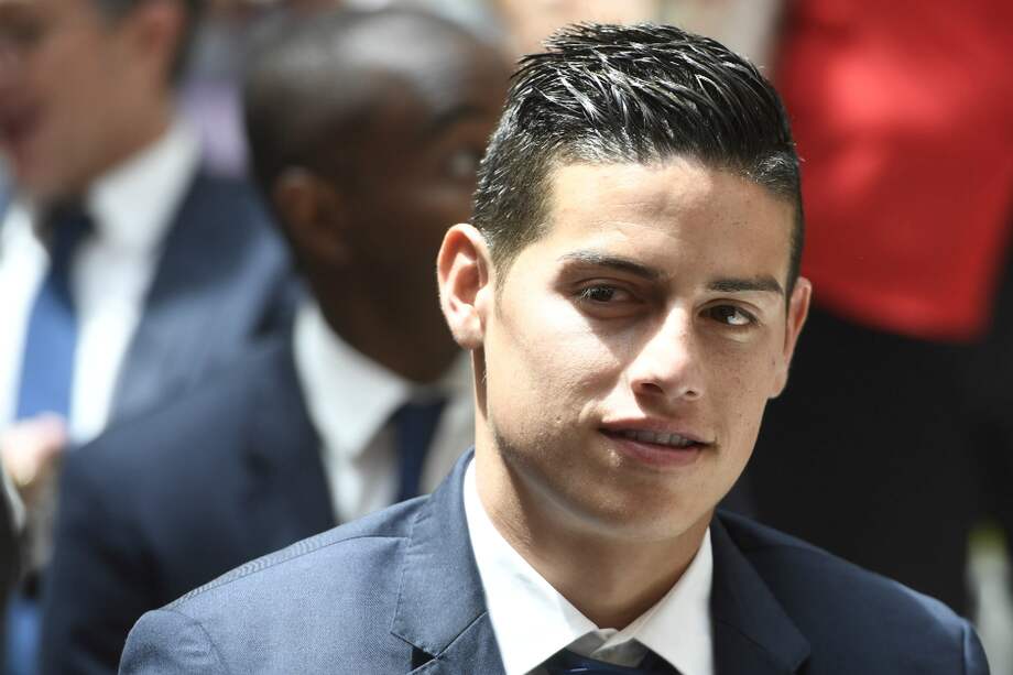 James Rodríguez, jugador colombiano del Everton de Inglaterra. / AFP