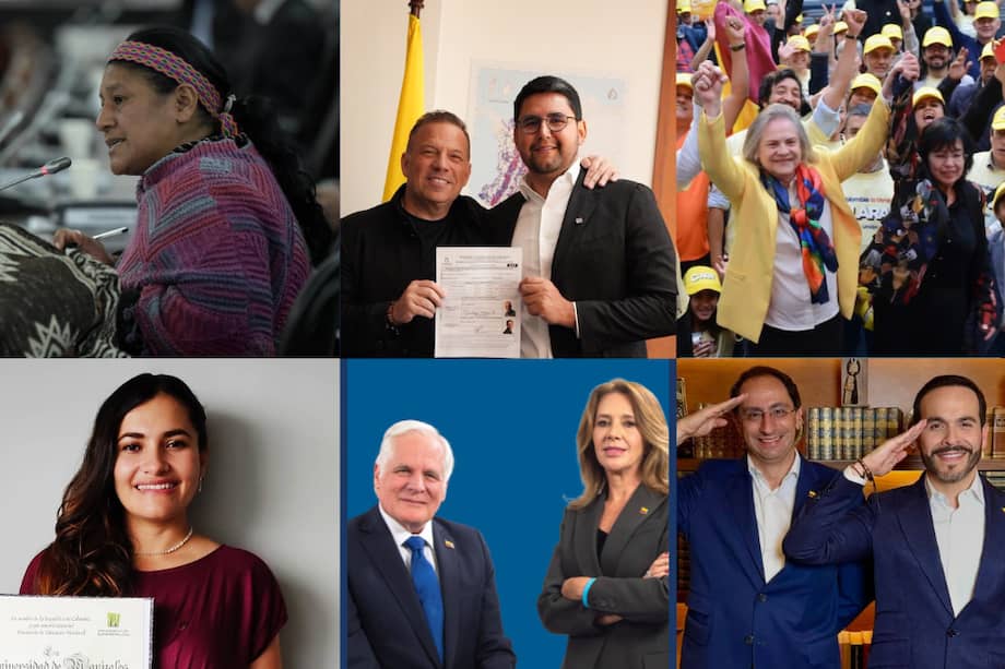 Estas son las fórmulas vicepresidenciales de Iván Cepeda, Santiago Botero, Clara López, Mauricio Lizcano, Miguel Uribe y Abelardo de la Espriella.