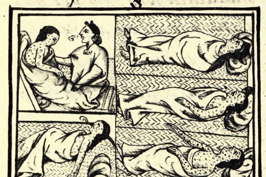 Imagen de referencia. En el arte de la época, hay variadas representaciones de personas infectadas por el virus.