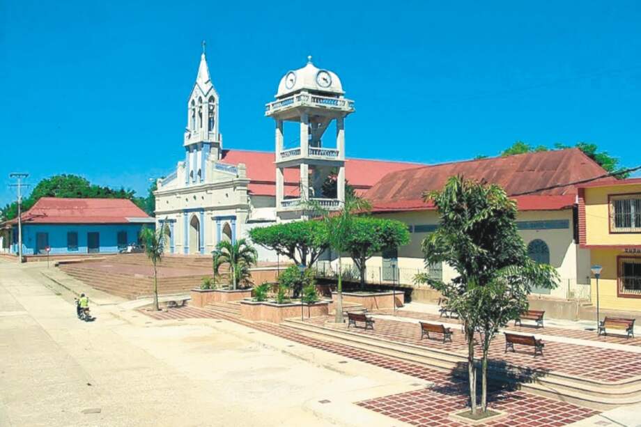 Imagen de la plaza principal de Sincé (Sucre). / Cortesía