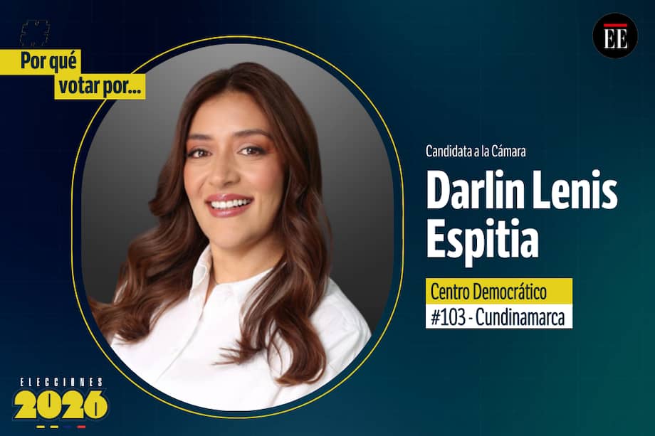 Darlin Lenis Espitia es candidata a la Cámara. Va por el Centro Democrático.