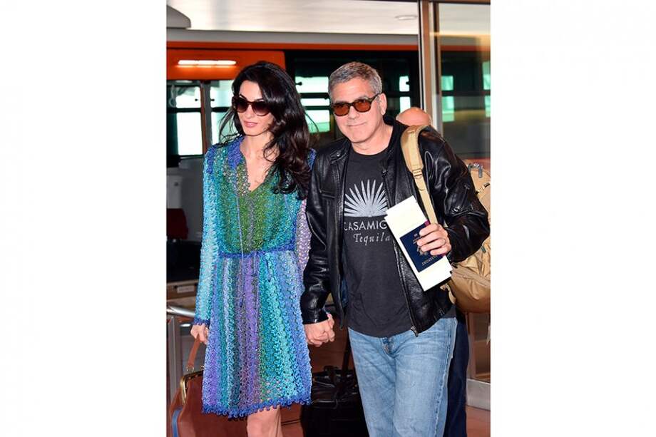 Amal y George Clooney. / AFP