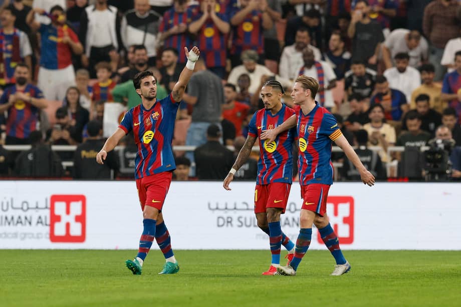 Barcelona resolvió la semifinal en un tramo fulminante del primer tiempo, goleó 5-0 al Athletic en Yedá y avanzó a la final de la Supercopa de España.