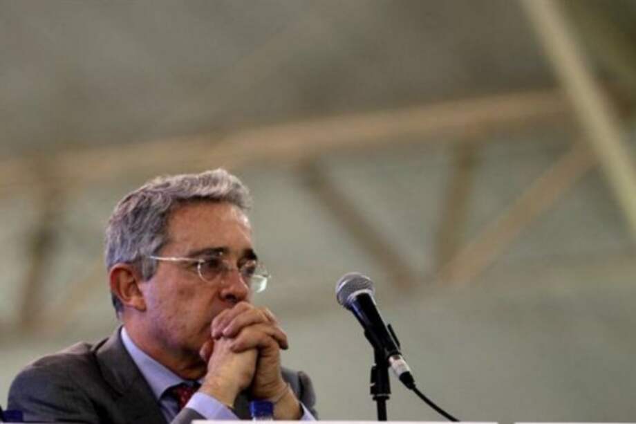El senador del movimiento Centro Democrático, Álvaro Uribe Vélez.