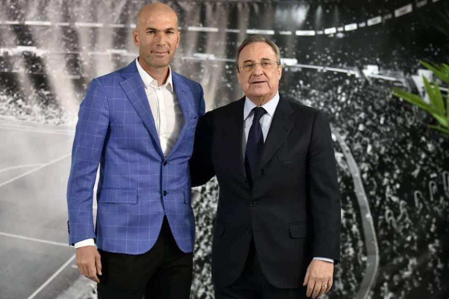 Zinedine Zidane fue presentado como técnico del Madrid. Foto: AFP