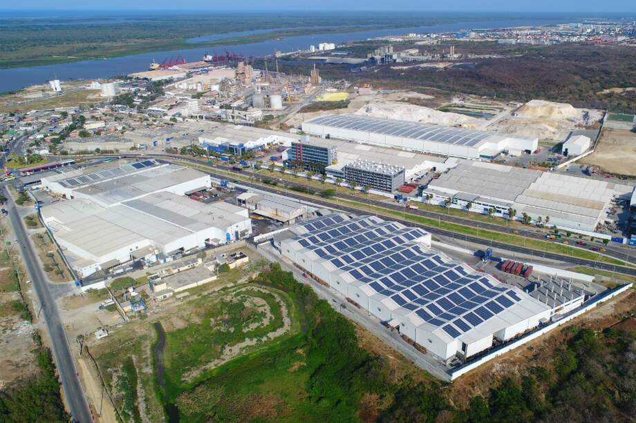 Planta de Tecnoglass en Barranquilla. / Cortesía - Tecnoglass