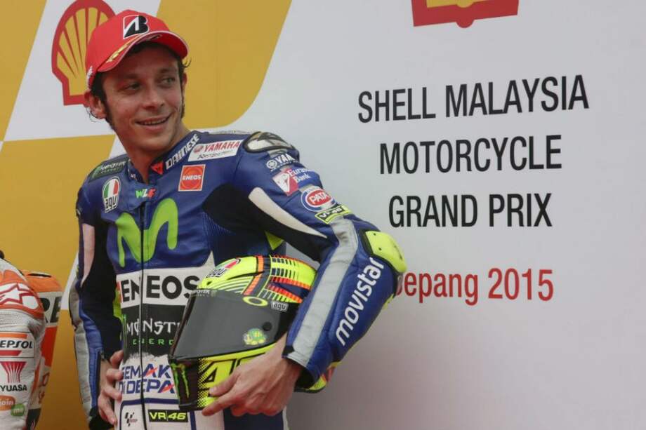 Valentino Rossi saldrá último en el GP de Valencia. Foto: AFP