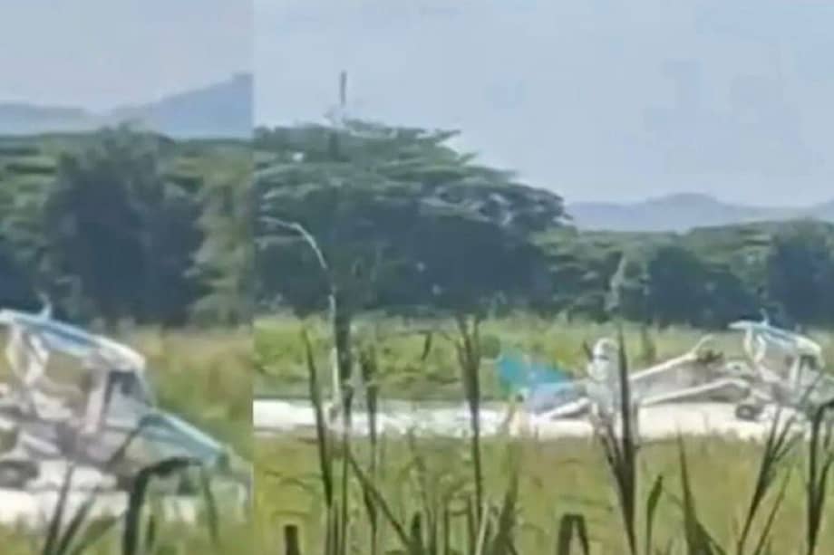 El hecho ocurrió durante una maniobra de aterrizaje en el Aeropuerto Santa Ana.