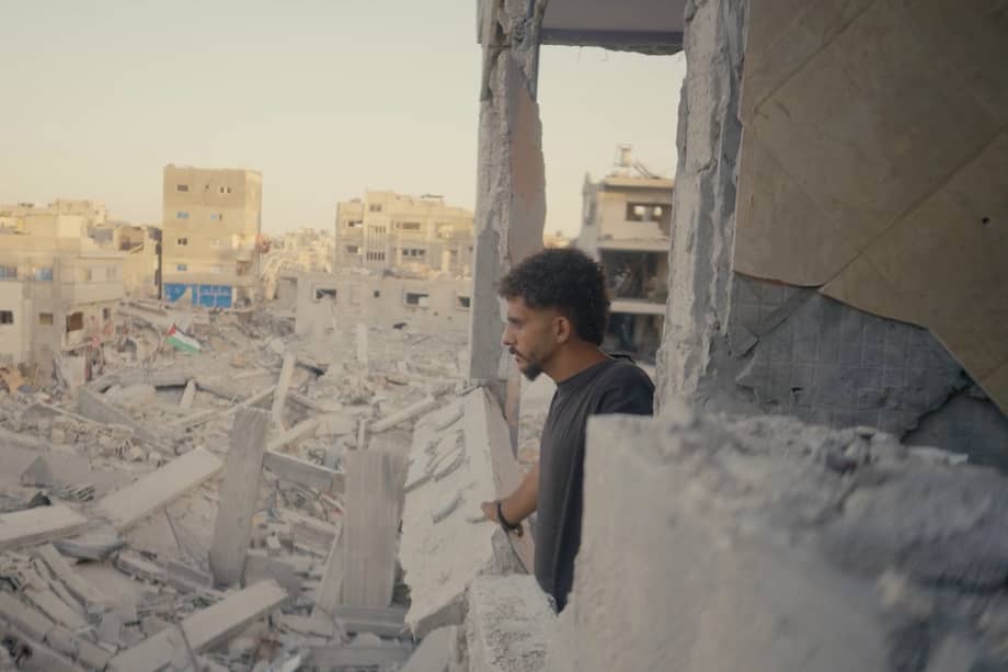 Imagen del documental 'Todos somos Gaza', en el que el equipo del documental se ha visto obligado a "grabar su propio genocidio".