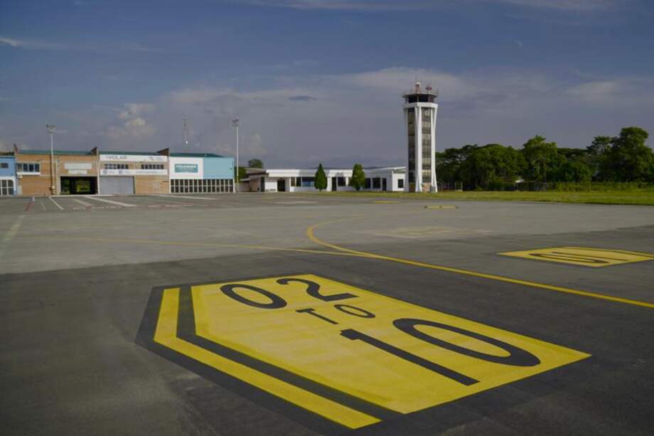 Nuevas obras en aeropuerto Santa Ana, en Cartago, que tuvieron una inversión cercana a los $50.000 millones. Imagen de referencia.