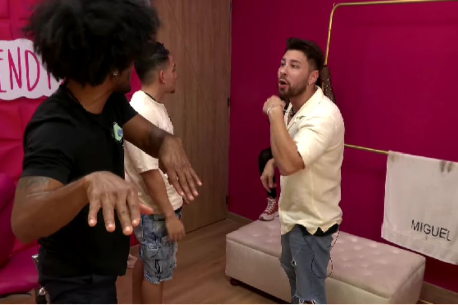 Pelea de 'Pantera' y Miguel Melfi en 'La casa de los famosos'.