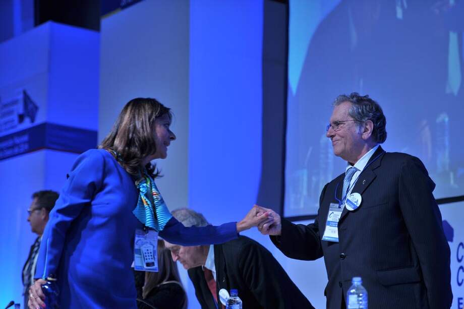 Marta Lucía Ramírez al ser fue proclamada candidata del conservatismo. / Andrés Torres