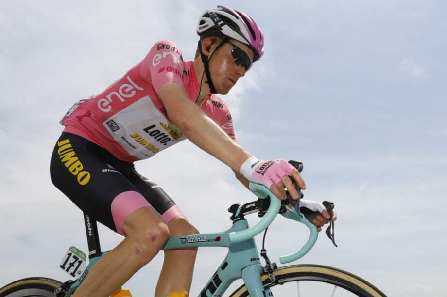 Steven Kruijswijk, líder del Giro de Italia. Foto: AFP
