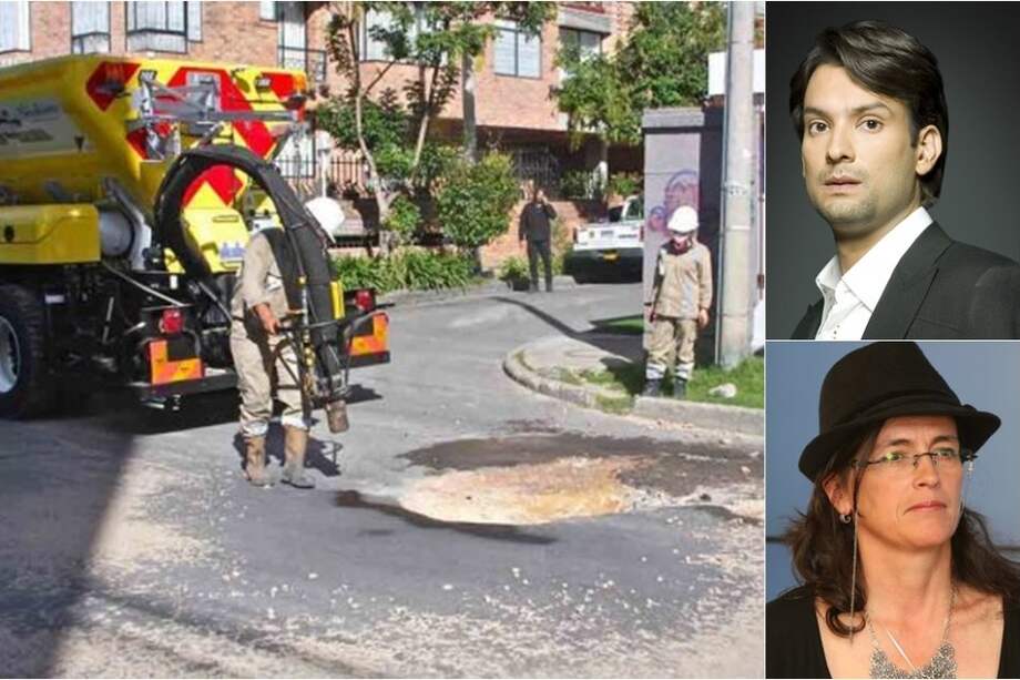 Juan Pablo Posada y a María Gilma Gómez Sánchez, exdirectora general de la Unidad Administrativa Especial para la Rehabilitación y Mantenimiento Vial de Bogotá (UMV).