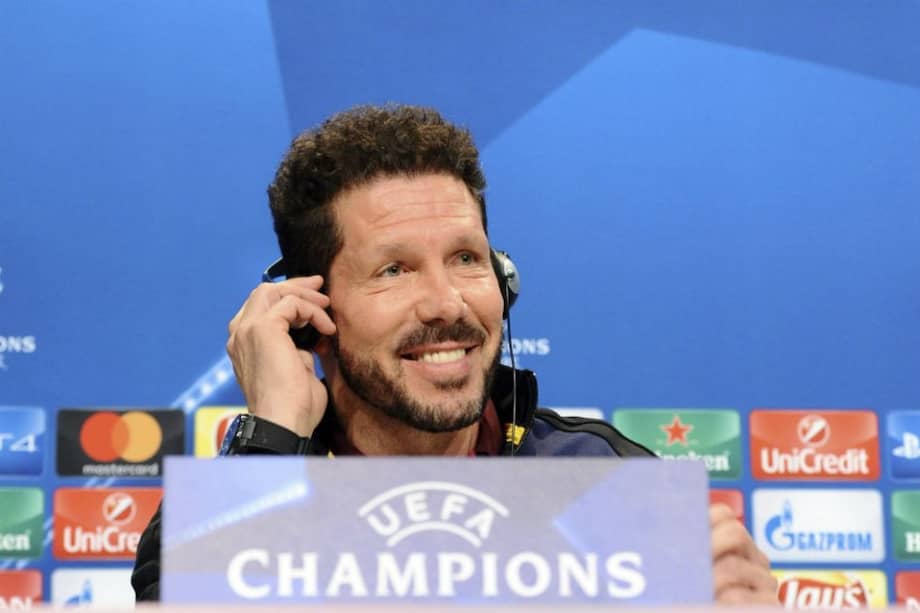 Diego Simeone, técnico del Atlético de Madrid. Foto: EFE