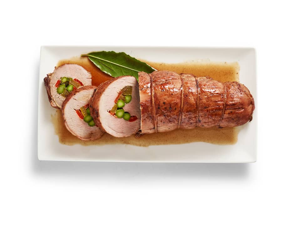 Receta: Pierna de cerdo rellena