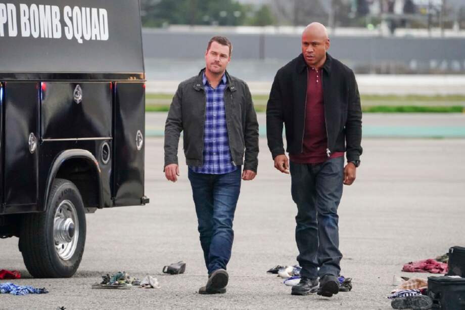 Los actores Chris O’Donnell y LL Cool J en una escena de la serie “NCIS: LA”. Ellos interpretan a los agentes Callen y Hanna, respectivamente. / Cortesía: A&E