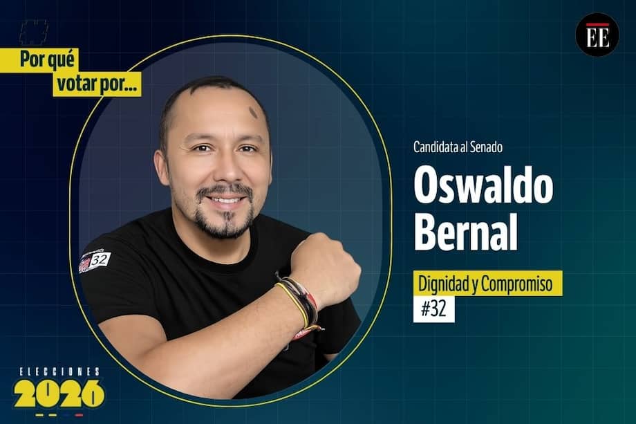 Oswaldo Bernal, candidato al Senado.
