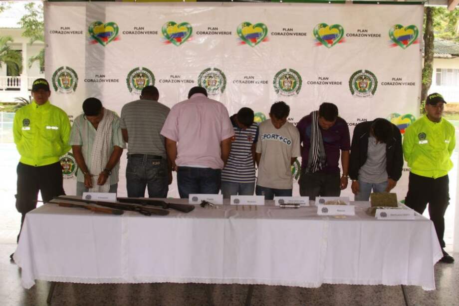 Detienen a ocho miembros de bandas criminales en el Meta