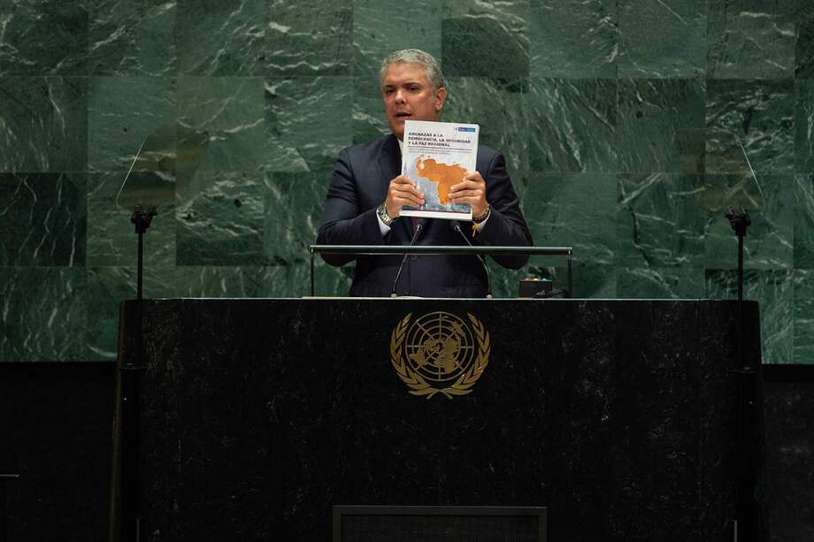 La existencia del informe fue conocida durante el discurso del presidente Duque ante la Asamblea General de Naciones Unidas. / Presidencia de la República