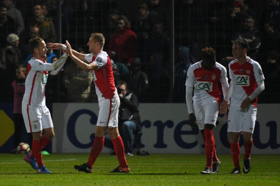 Mónaco venció al Chambly en la Copa de Francia. Foto: AFP
