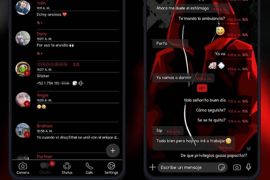 Los usuarios pueden personalizar la interfaz de la aplicación con una variedad de temas y colores.