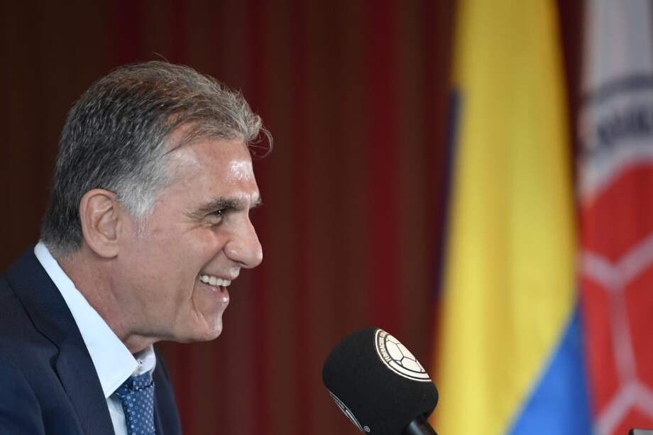 Carlos Queiroz, entrenador de la selección de Colombia, durante rueda de prensa en la que anuncia los nuevos convocados. / Óscar Pérez