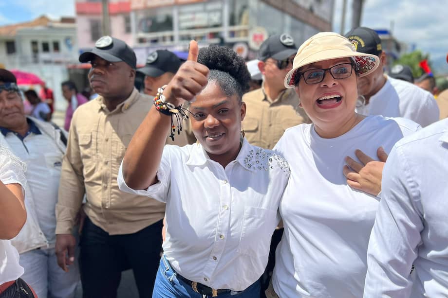 La vicepresidenta Francia Márquez marchó en Cali para respaldar las reformas sociales.