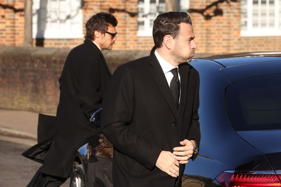 Integrantes de One Direction en el funeral de Liam Payne.