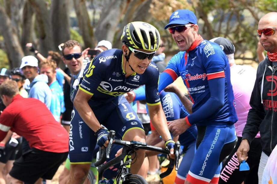 Esteban Chaves terminó segundo en el Tour Down Under. Foto: EFE