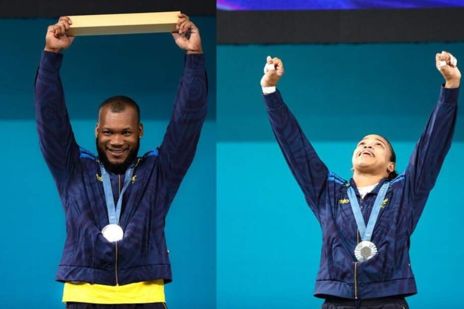 Los colombianos obtuvieron sus galardones en el levantamiento de pesas.
