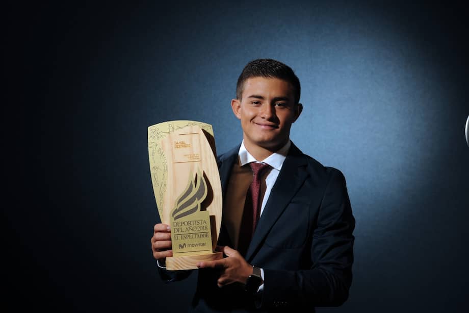 Daniel Restrepo campeón en trampolín 3m en los Juegos Olímpicos de la Juventud. / Nelson Sierra