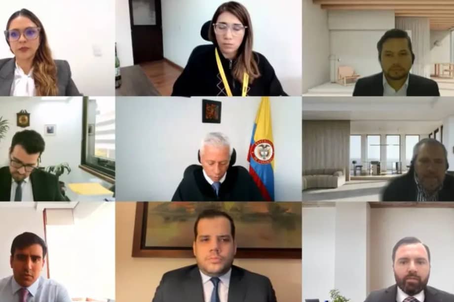 Los políticos se conectaron a la audiencia llevada a cabo en la Sala de Primera Instancia de la Corte Suprema de Justicia.