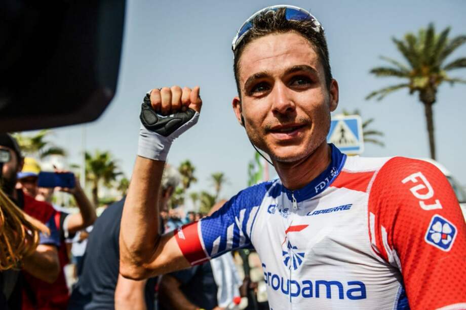 Rudy Molard, nuevo líder de La Vuelta. / @GroupamaFDJ