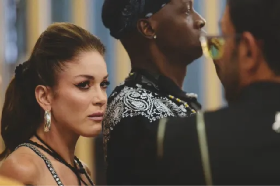 Nataly Umaña y Alejandro Estrada el día que rompieron en plena emisión de 'La casa de los famosos Colombia'.