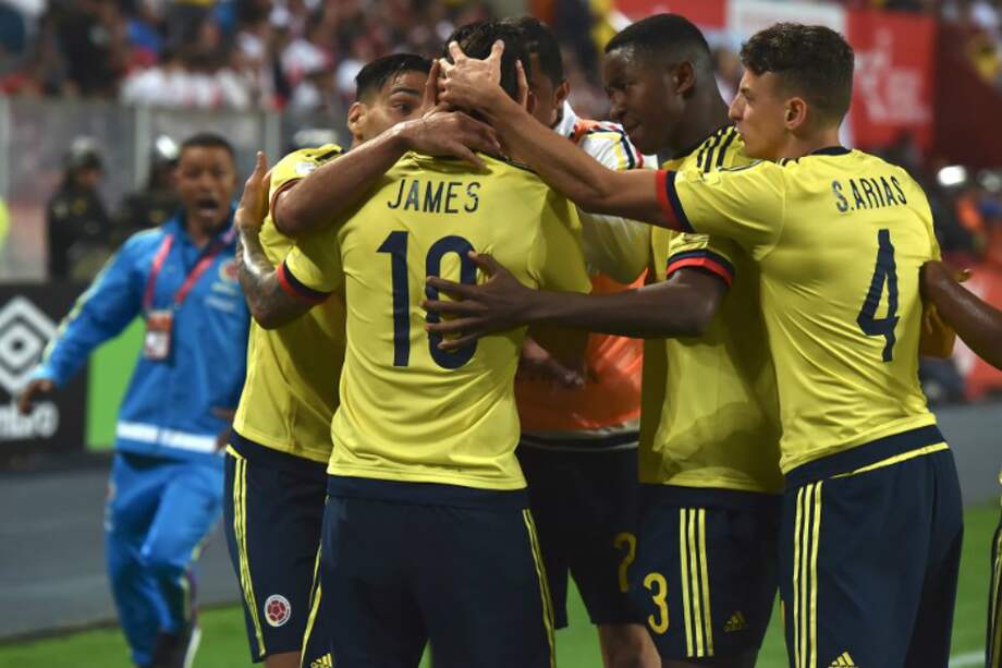 La selección de Colombia jugará por sexta vez el mundial de mayores. / AFP