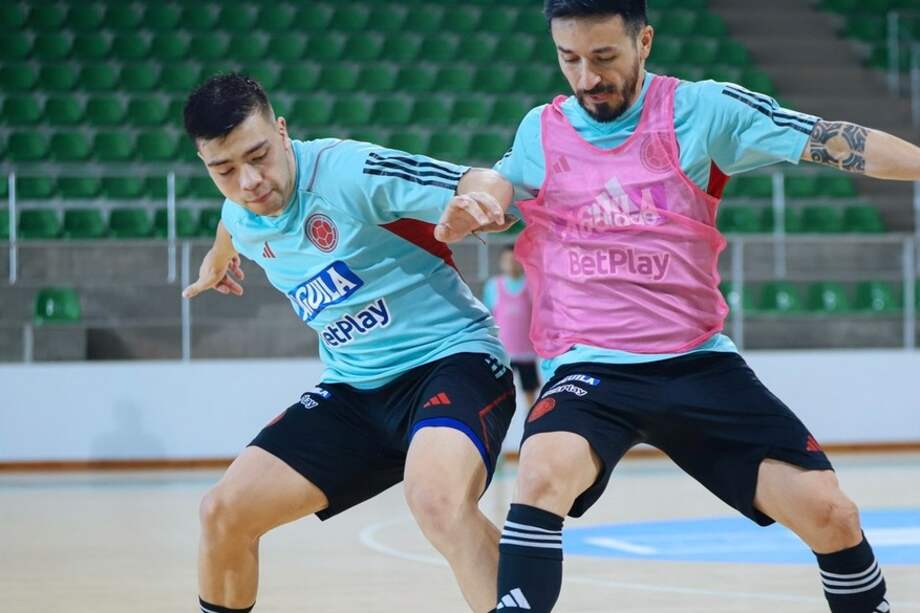 Entrenamiento previo a la Copa América por parte de la Selección de Colombia de Futsal 2024.