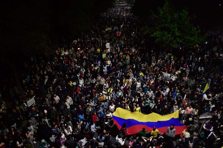 El paro nacional ya tiene cinco días de movilizaciones en todo el país. / Óscar Pérez - El Espectador