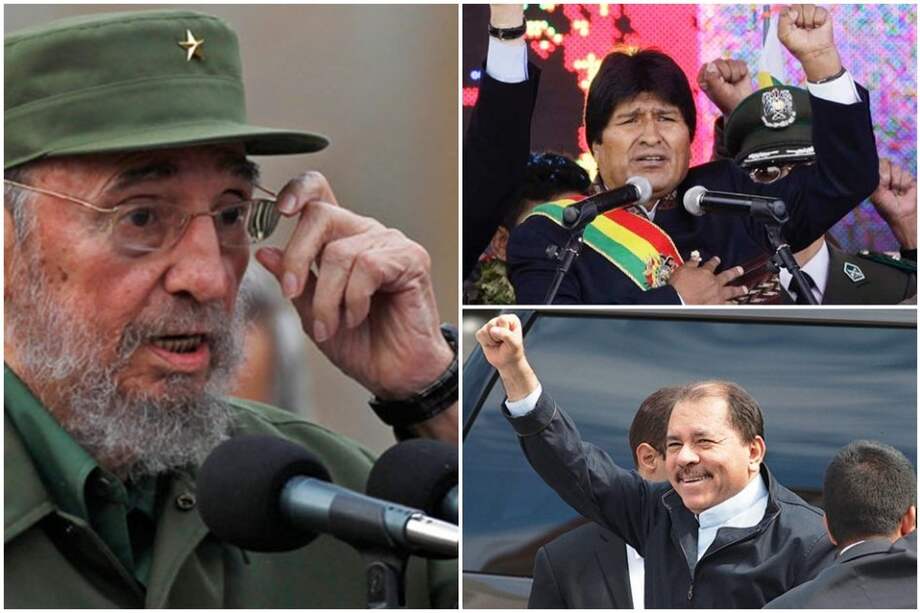 Evo Morales y Daniel Ortega envían saludo de cumpleaños a Fidel Castro