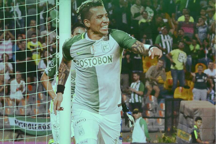 Dayro Moreno anotó uno de los goles de Atlético Nacional este miércoles en el Atanasio Girardot. / @nacionaloficial