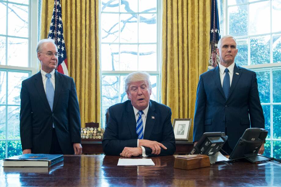 El presidente Trump reconociendo su derrota. / AFP