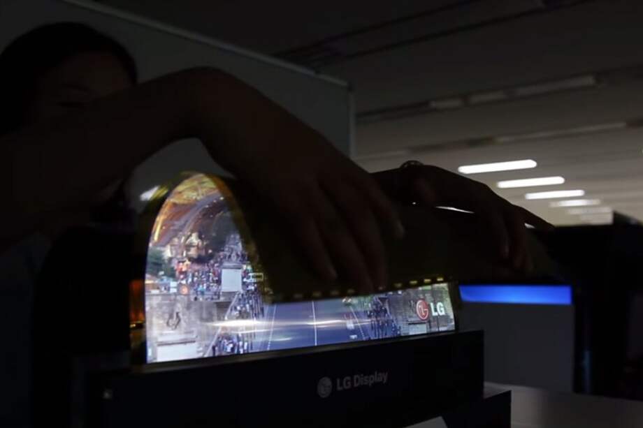 Increíble pantalla enrollable de LG