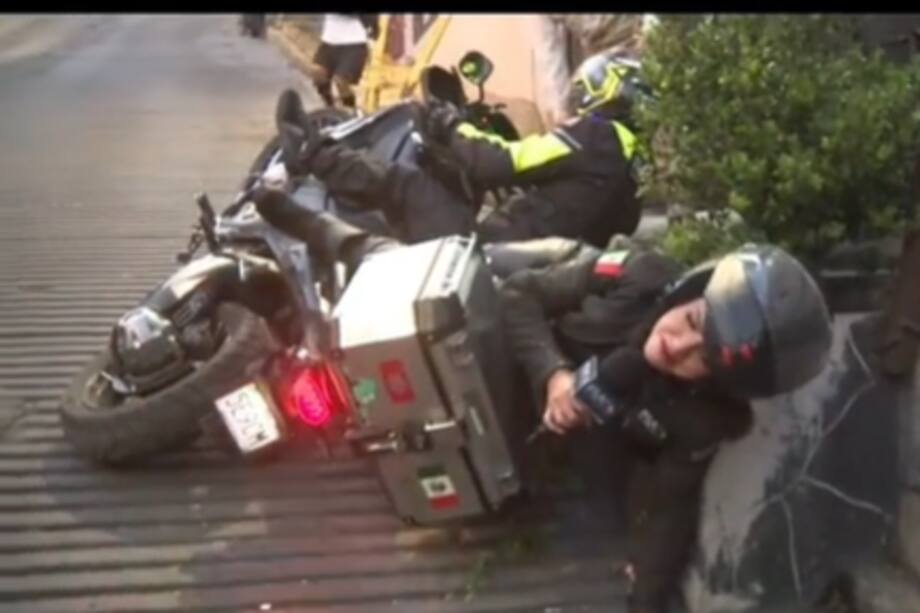 Así quedó la periodista y su acompañante en esta aventura.