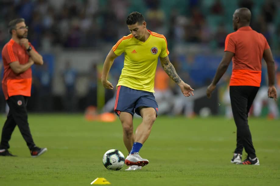 El volante cucuteño jugó los 90 minutos ante Argentina. / AFP