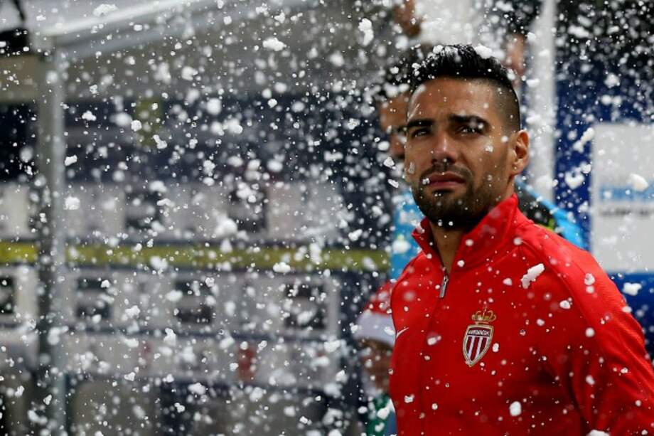 Radamel Falcao García, delantero colombiano del AS Mónaco. / AFP